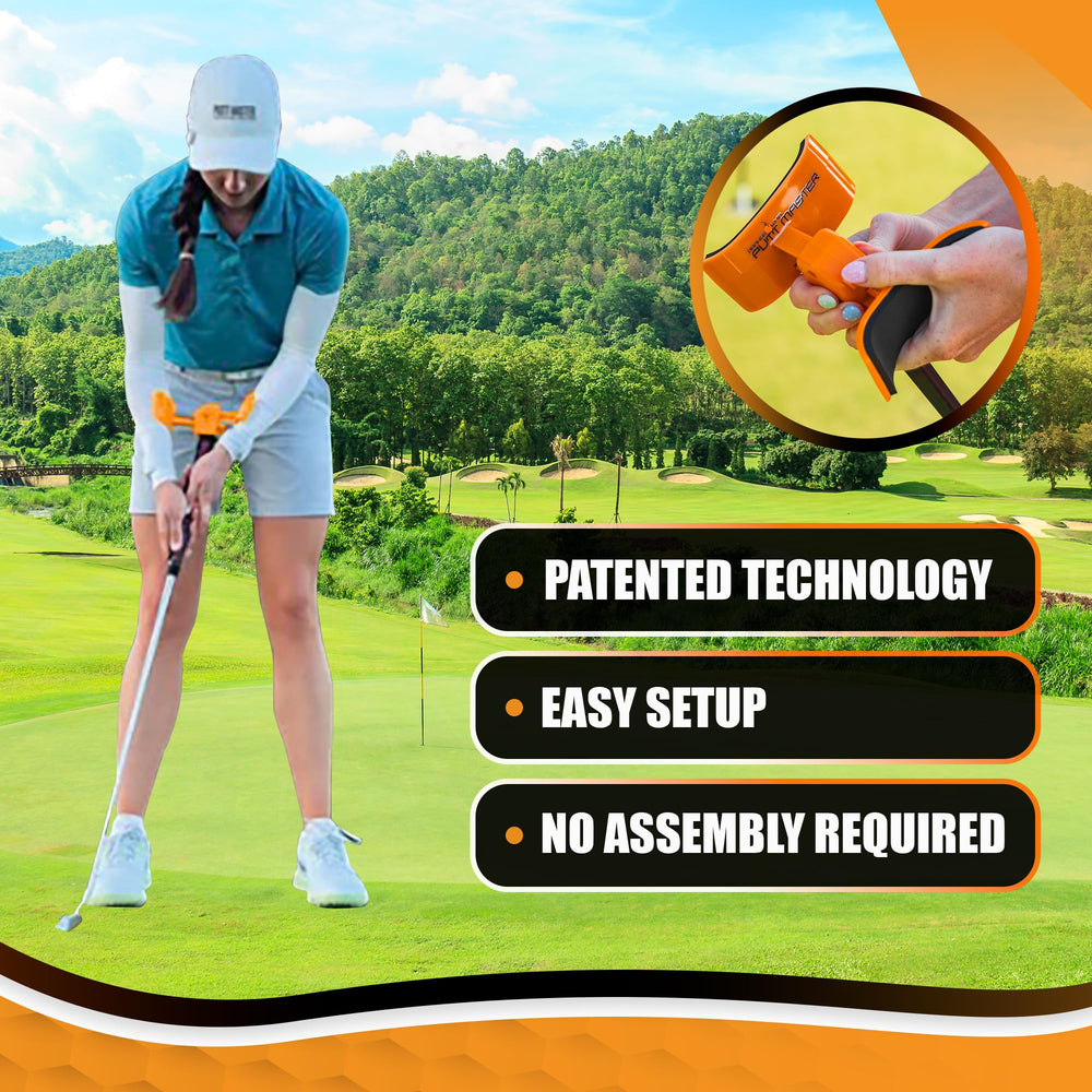 Orange Whip Putt Master manufacturing label Made in USA highlighting premium quality and durability