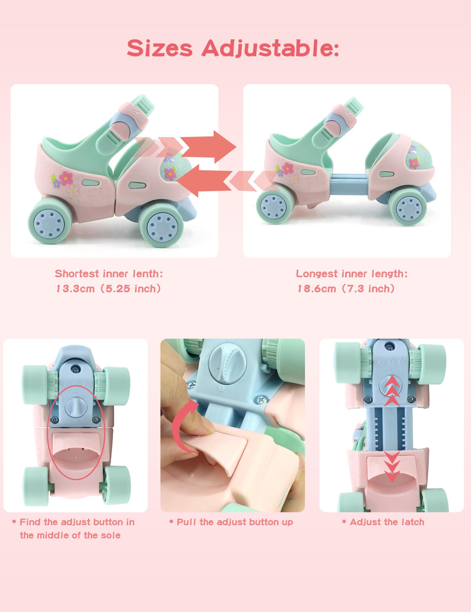orbytl push-button size adjuster detail enabling quick resizing and a secure fit