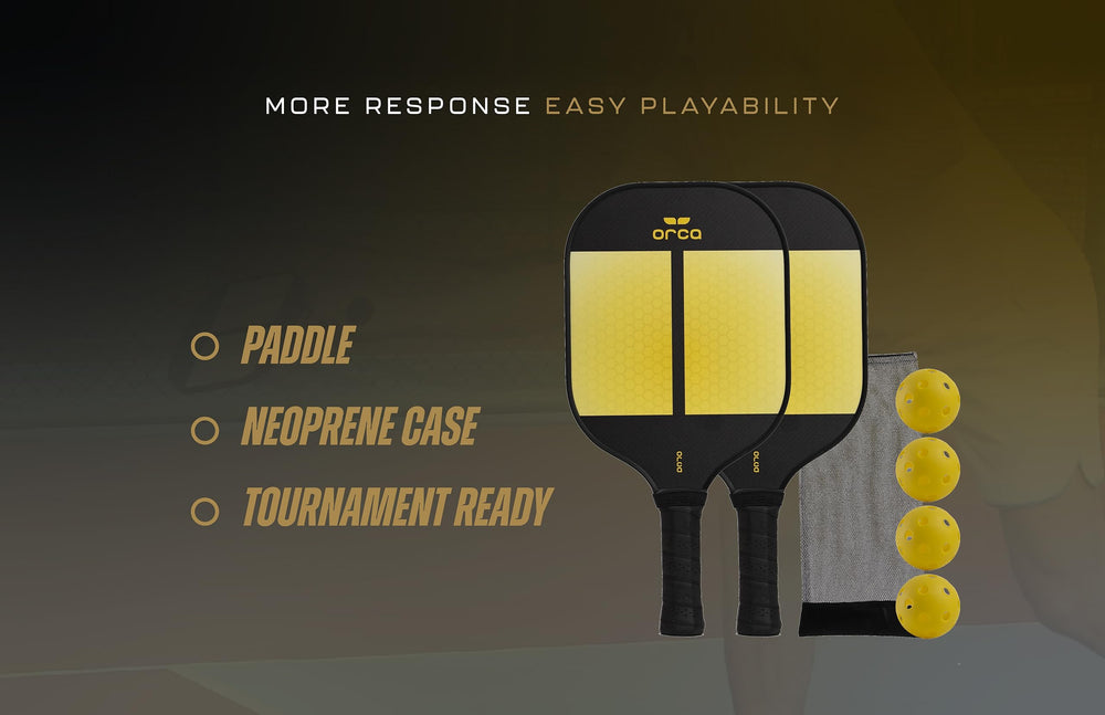 Orca Paddle Co. Amity on court lifestyle shot showing ready-to-play performance