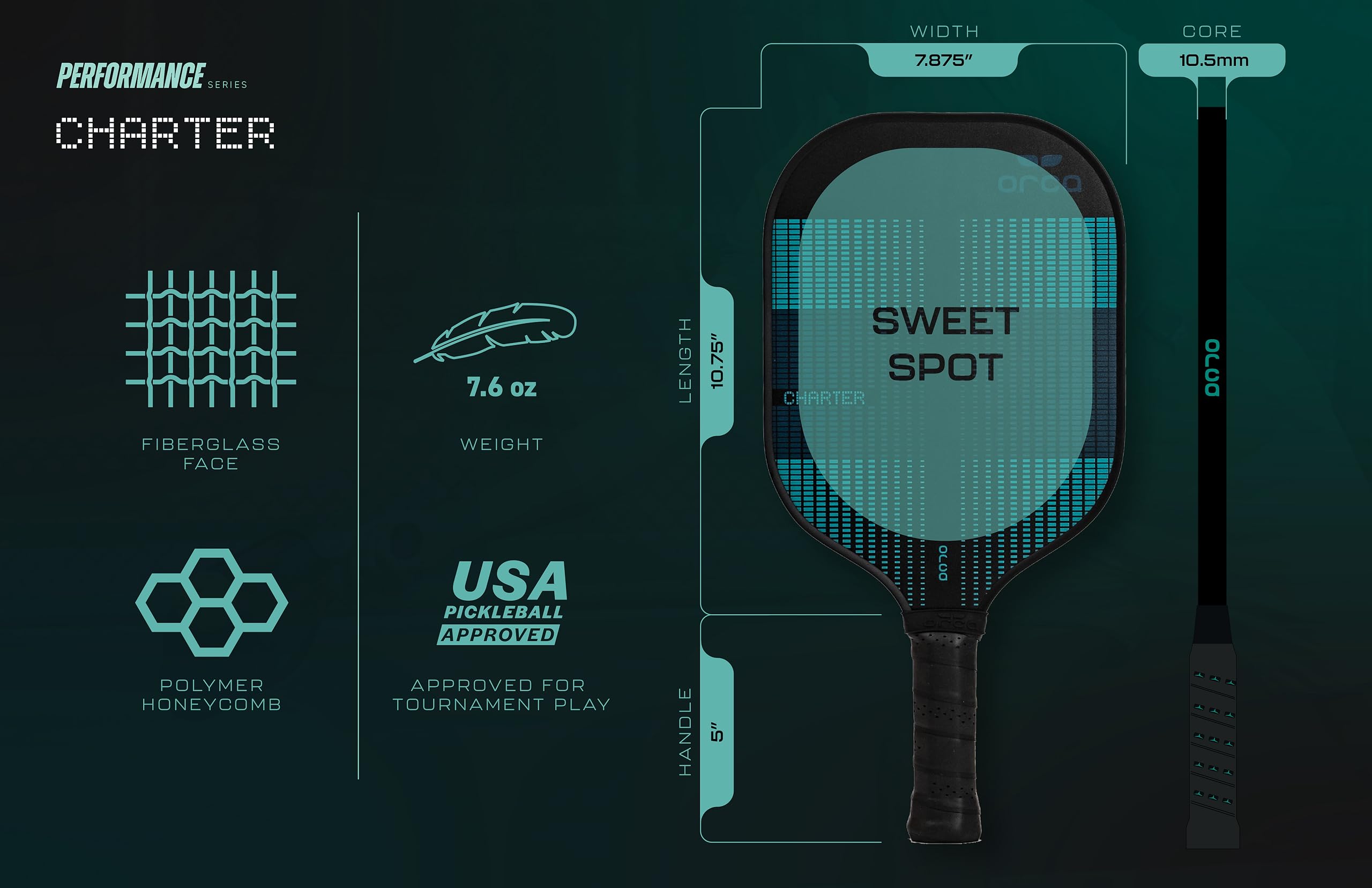 Orca Paddle Co. paddle in play on court for improved shot control benefit