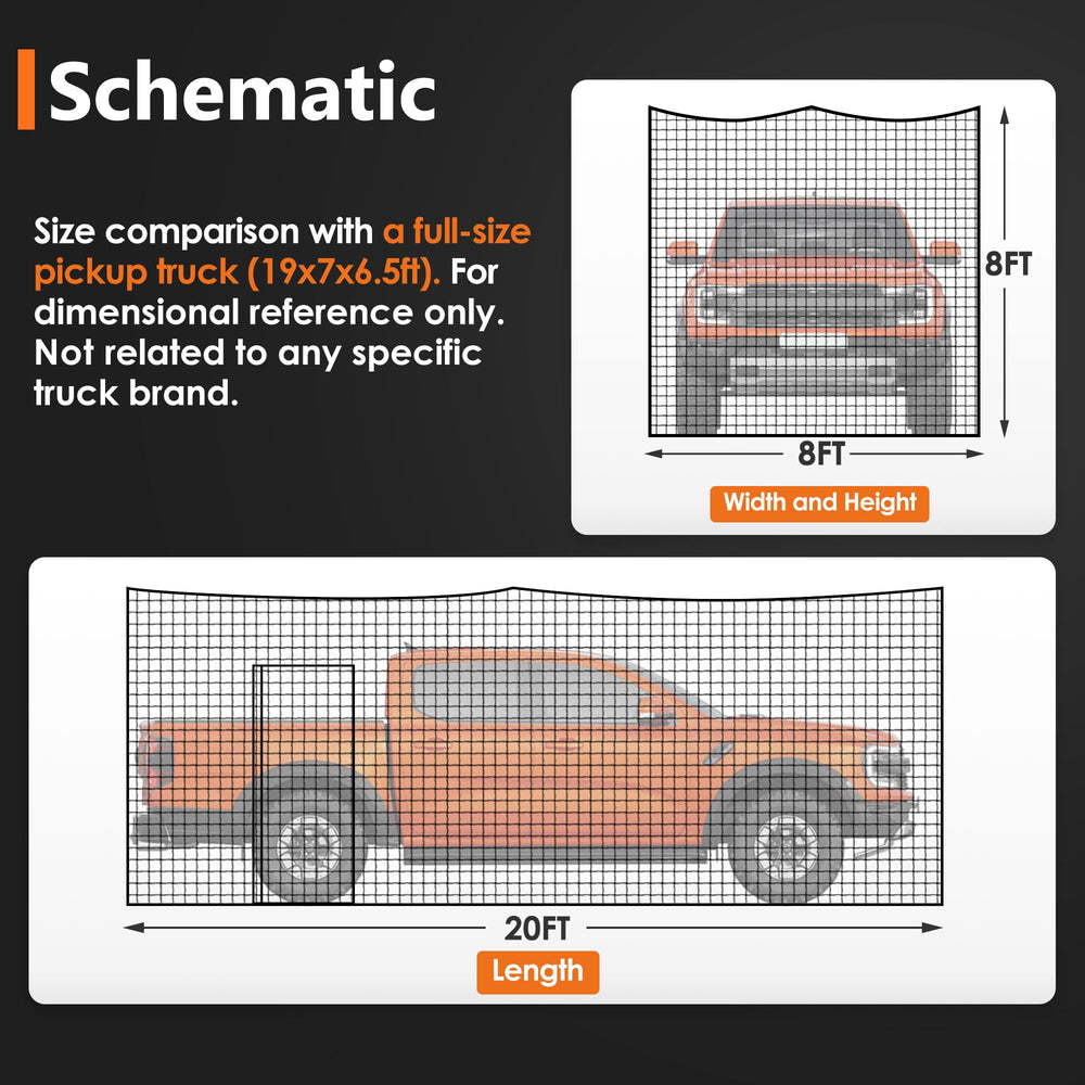 ORIENGEAR folded net packed showing compact storage and transport benefit