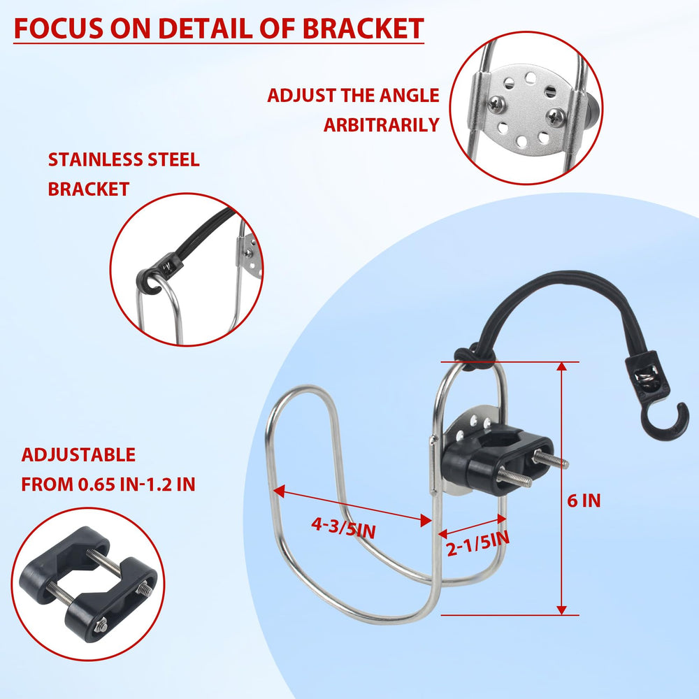 ORLANG floating rope and stainless clips detail showing secure attachment benefit