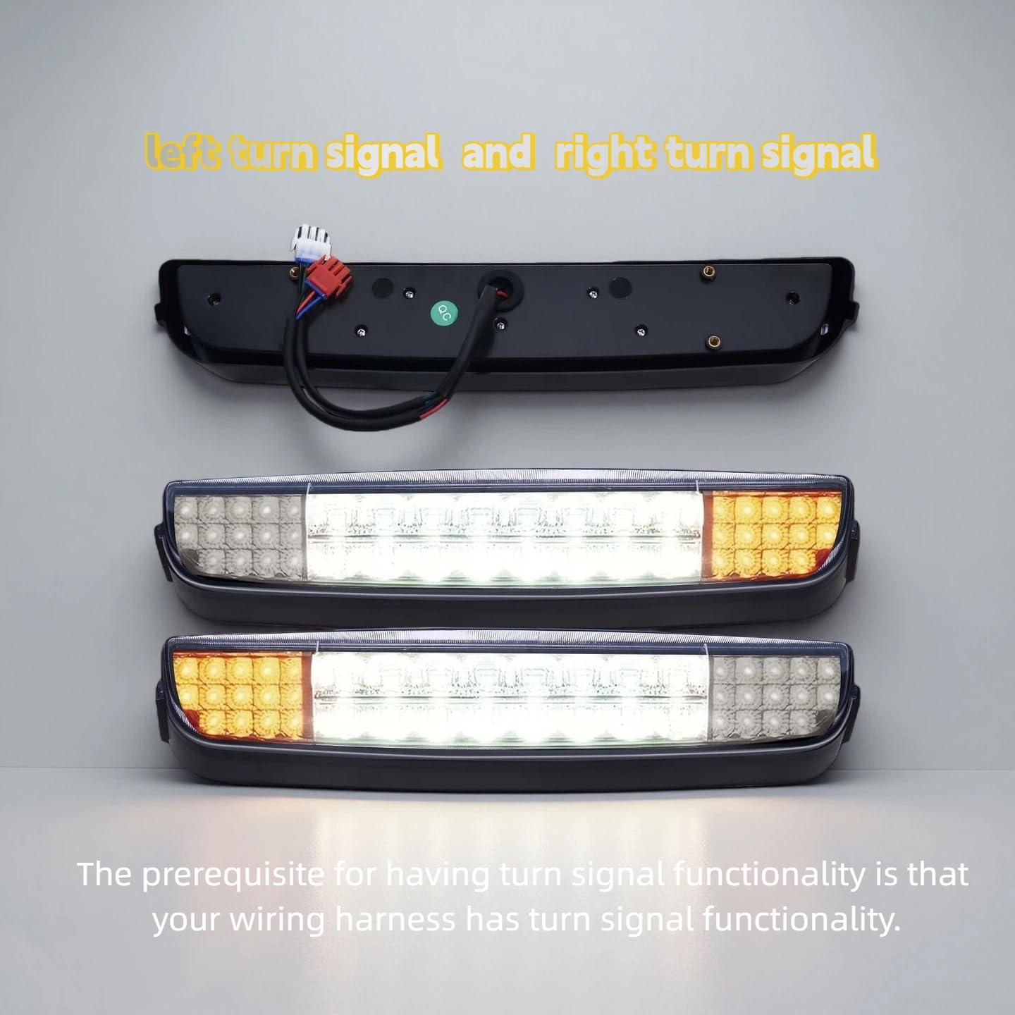 Orle Oko nighttime beam demo on cart showing brighter roadway illumination