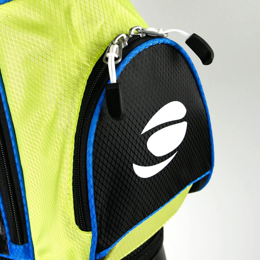 Orlimar child carrying the junior bag on course promoting independence and ease
