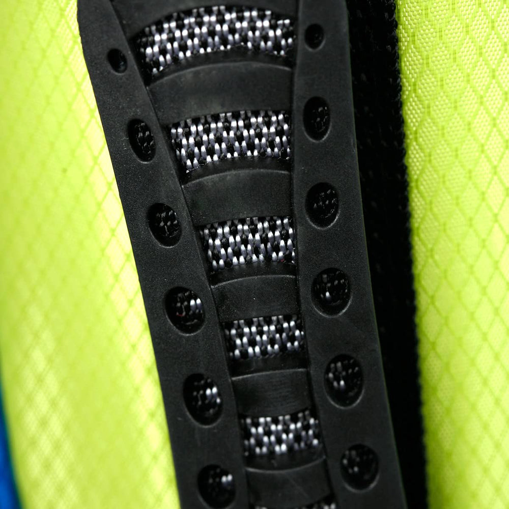 Orlimar zipper and pocket detail showing secure storage for balls and tees