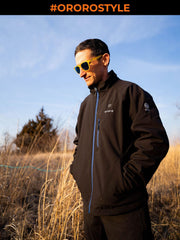 ORORO back detail highlighting mid-back heating zone for core comfort