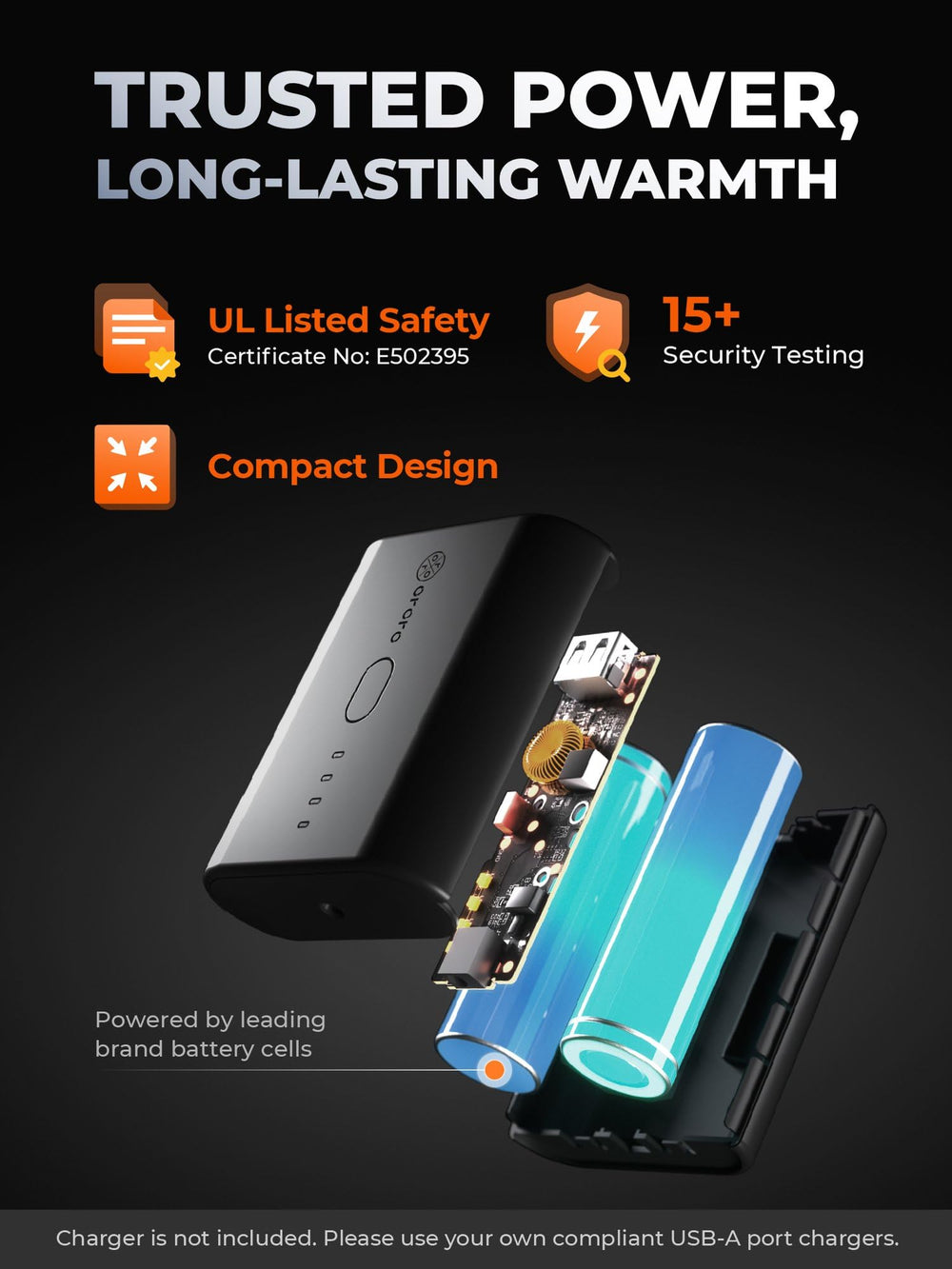 ORORO pocket in use demonstrating hand-warming benefit and access