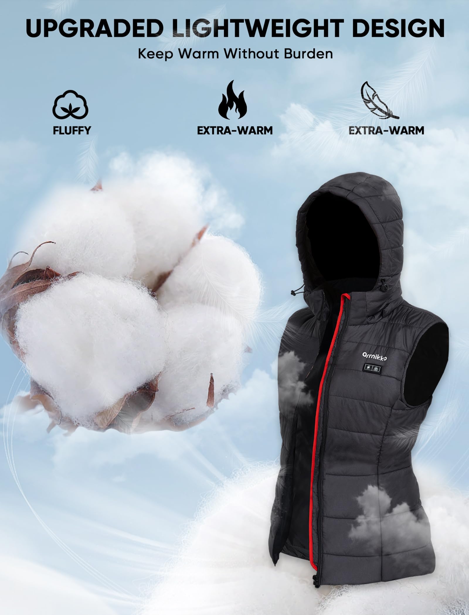 ORRNIKKO size comparison with hand showing lightweight packable benefit