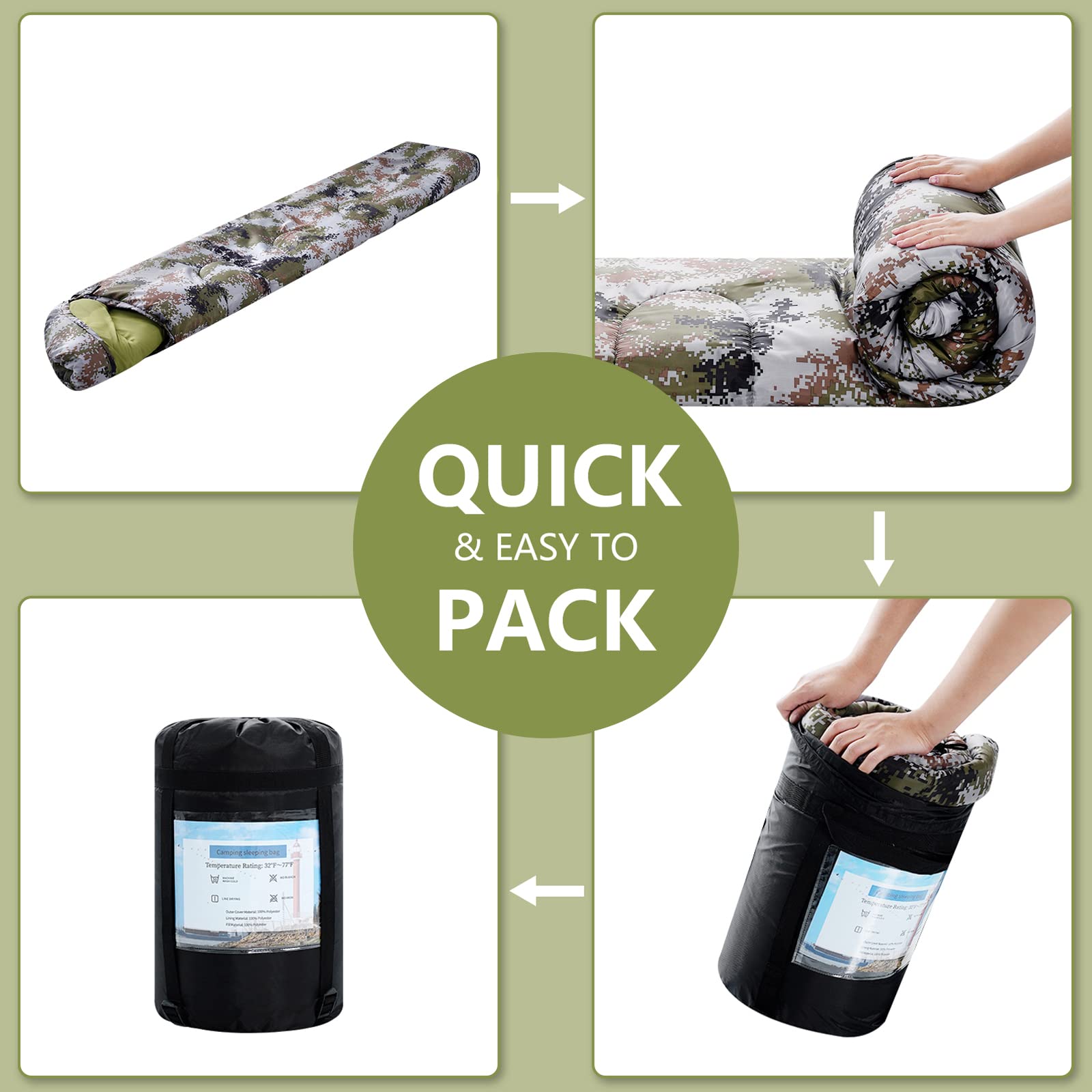 ORTHOMTEX folded and packed compactly for easy transport and storage
