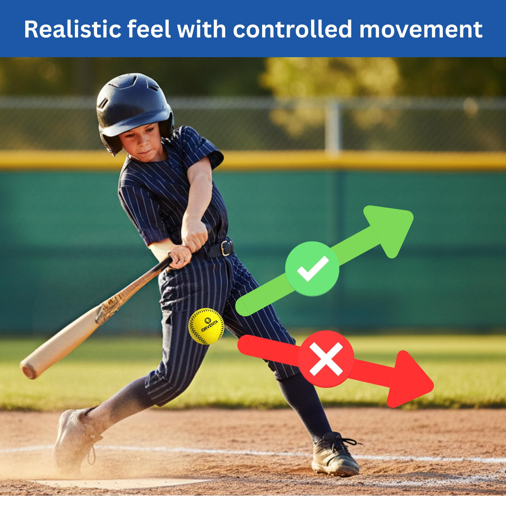 ORVENTA ball in hand mid-throw demonstrating lightweight control and safety