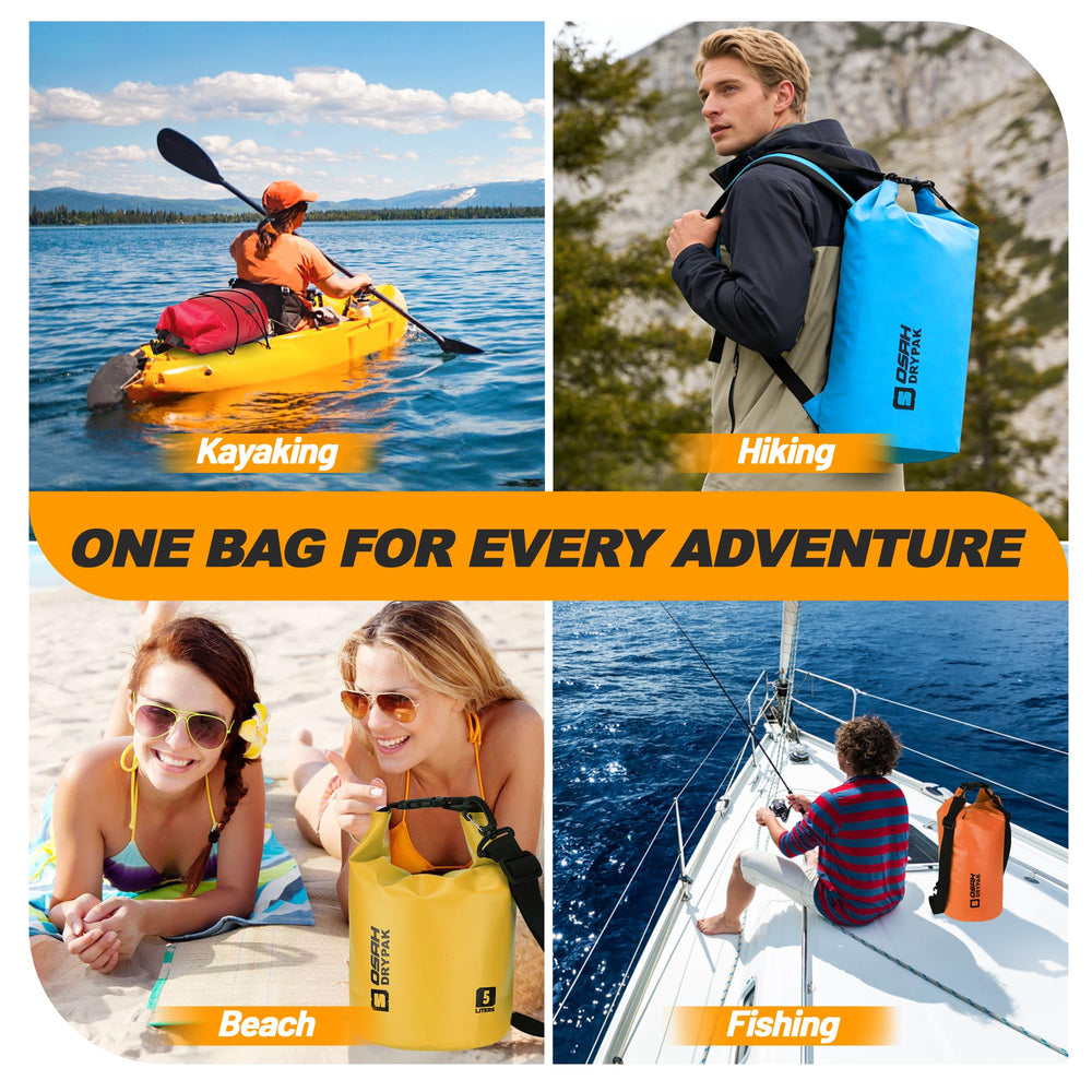 OSAH DRYPAK floating on water illustrating buoyancy for easy retrieval