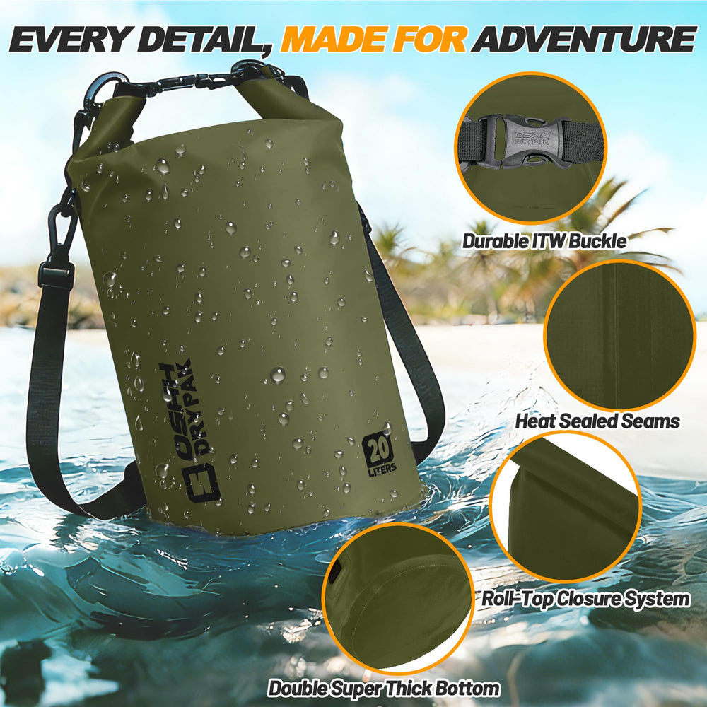OSAH DRYPAK waterproof phone case included for added device protection