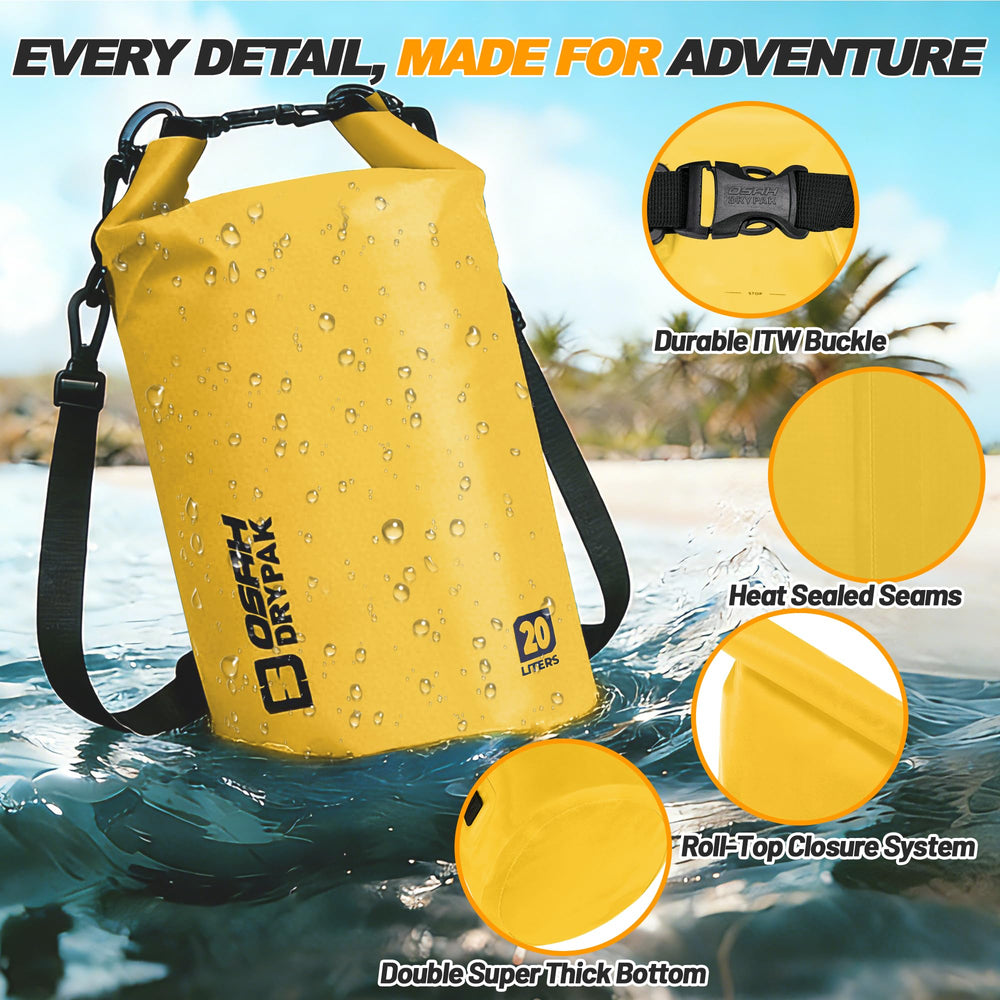 OSAH DRYPAK waterproof phone case included protects touchscreen valuables