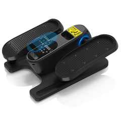OSCILLATING SLIM front view showing compact under-desk elliptical benefits small-space workouts