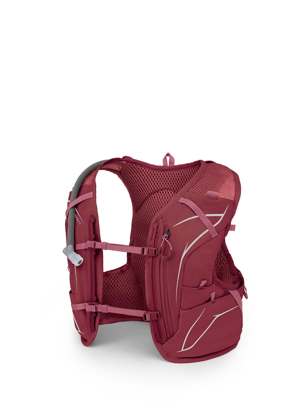 Osprey Dyna 6L front view showing organized pockets and snug fit