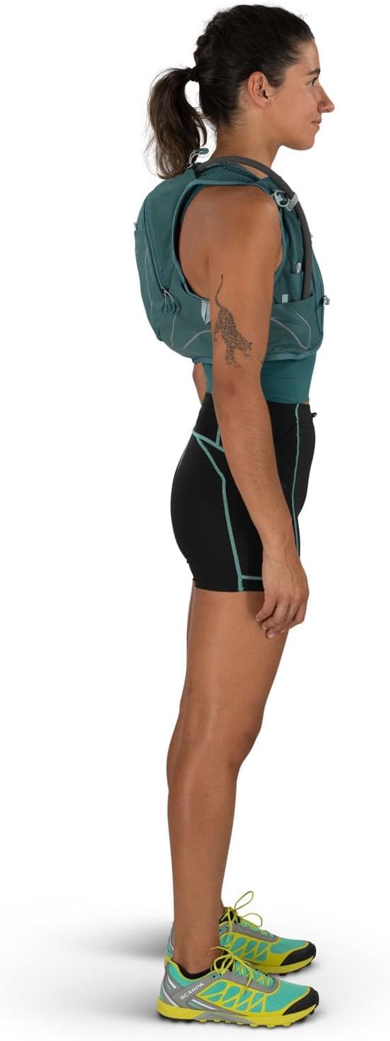 Osprey Dyna 6L shown on torso to illustrate small size fit and scale