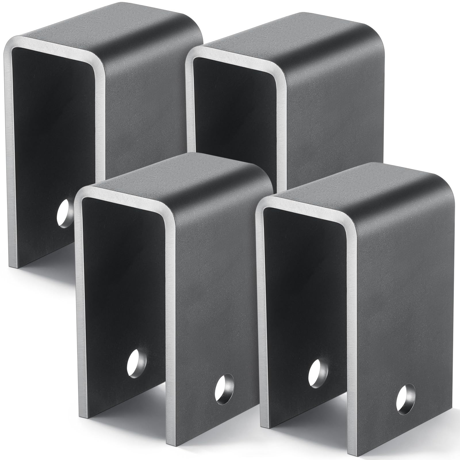 Otoolling front view of two leaf spring hangers showing matching pair and fit