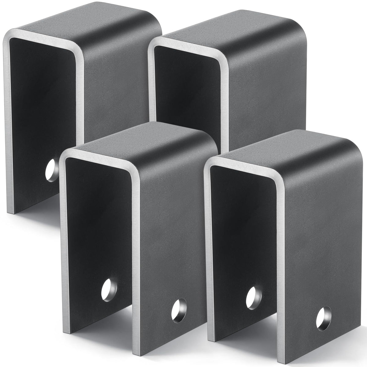 Otoolling front view of two leaf spring hangers showing matching pair and fit
