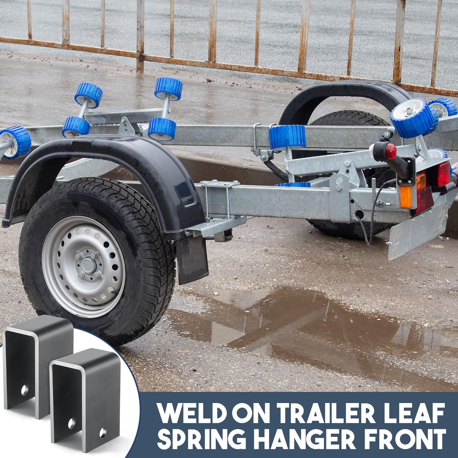 Otoolling hanger next to measuring tape showing scale for accurate fitment