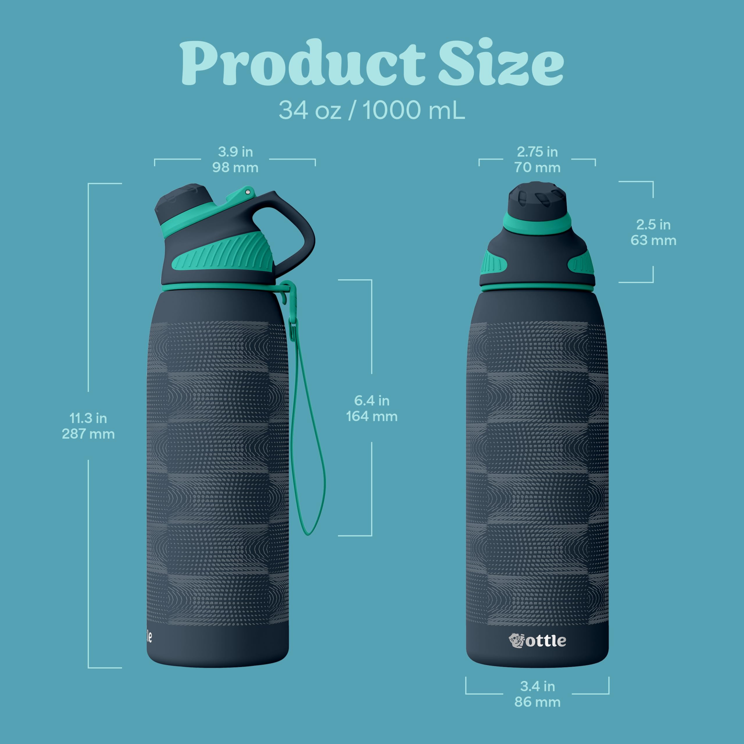 Ottle Reef Roamer in hiking pack, keeps drinks cold or hot during outdoor activities
