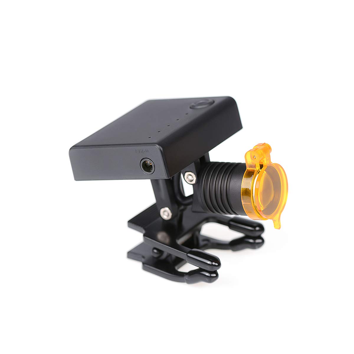 OUBO headlamp front on eyewear showing compact design and improved visibility