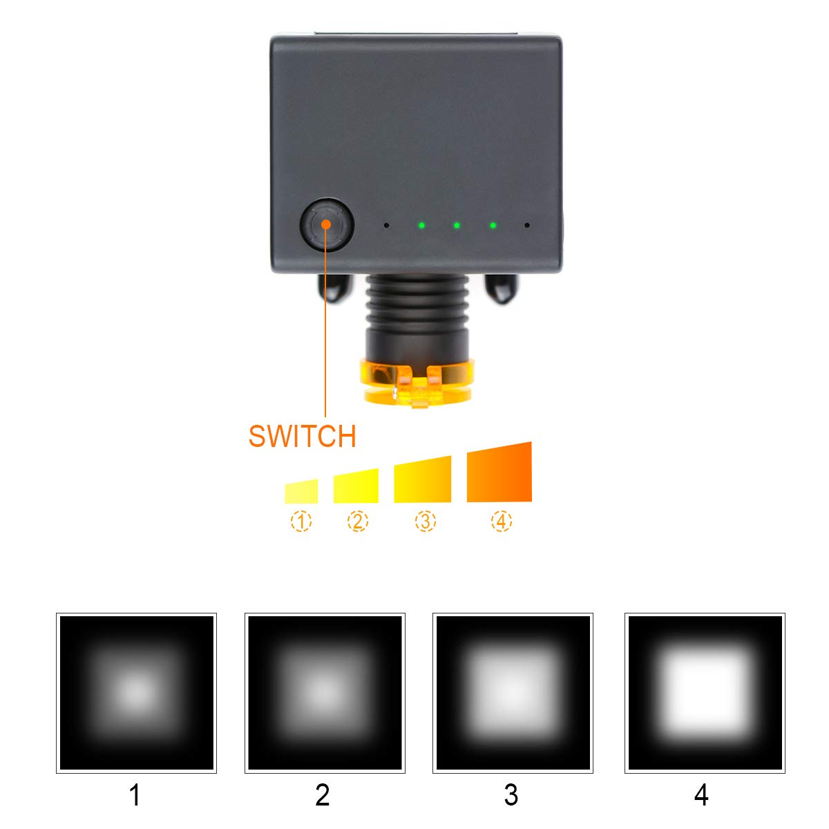 OUBO held in hand for size comparison showing lightweight portability benefit