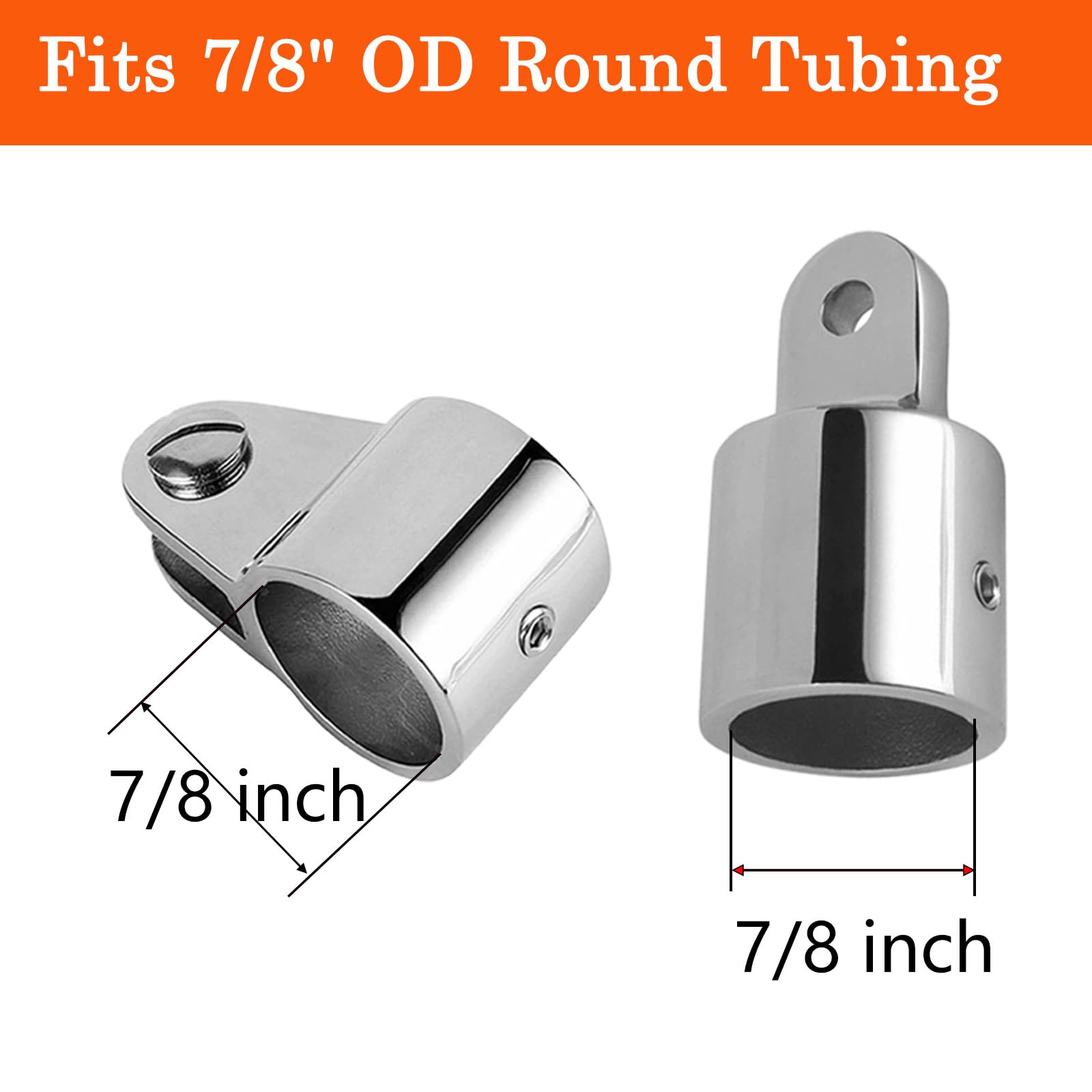 OUBULU close-up of polished eye end cap highlighting corrosion resistance and finish