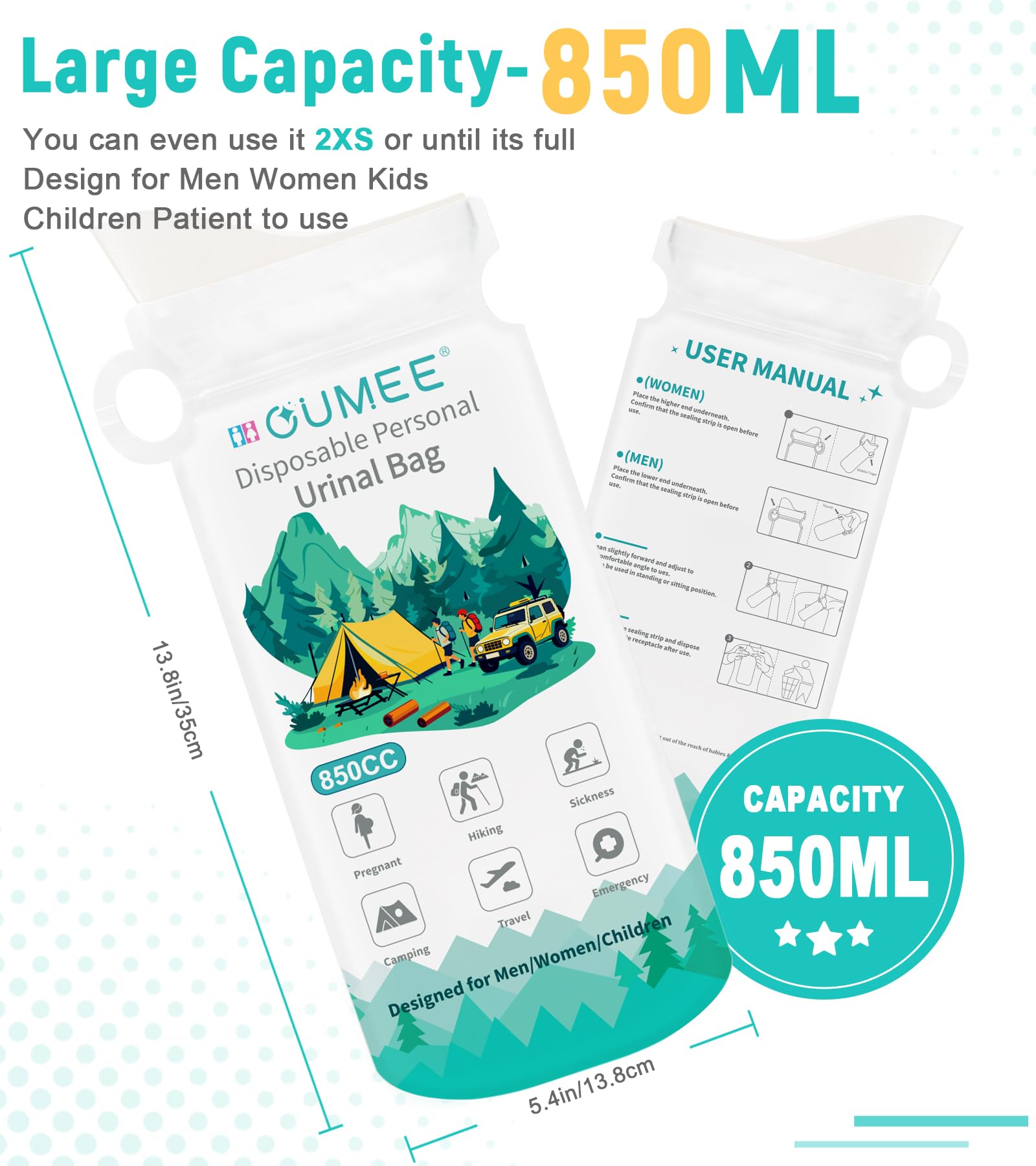 OUMEE absorbent gel closeup demonstrating fast liquid conversion