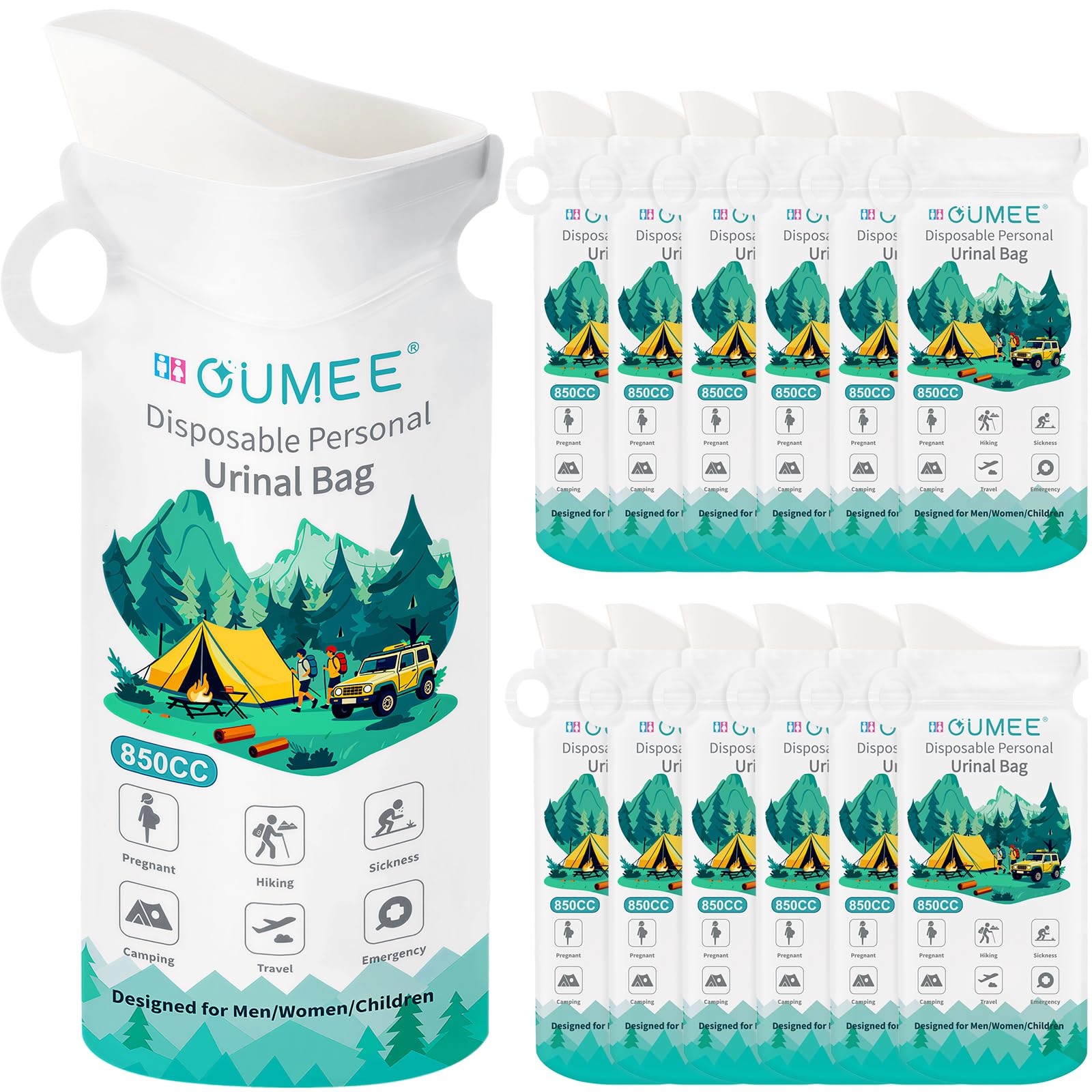 OUMEE front packaging showing pack count and product benefit