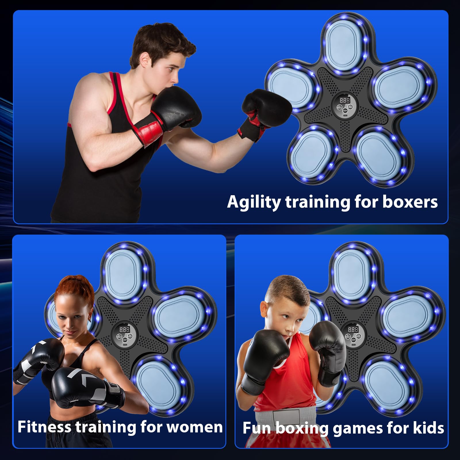 OurStarry user punching in use illustrating cardio training and coordination practice