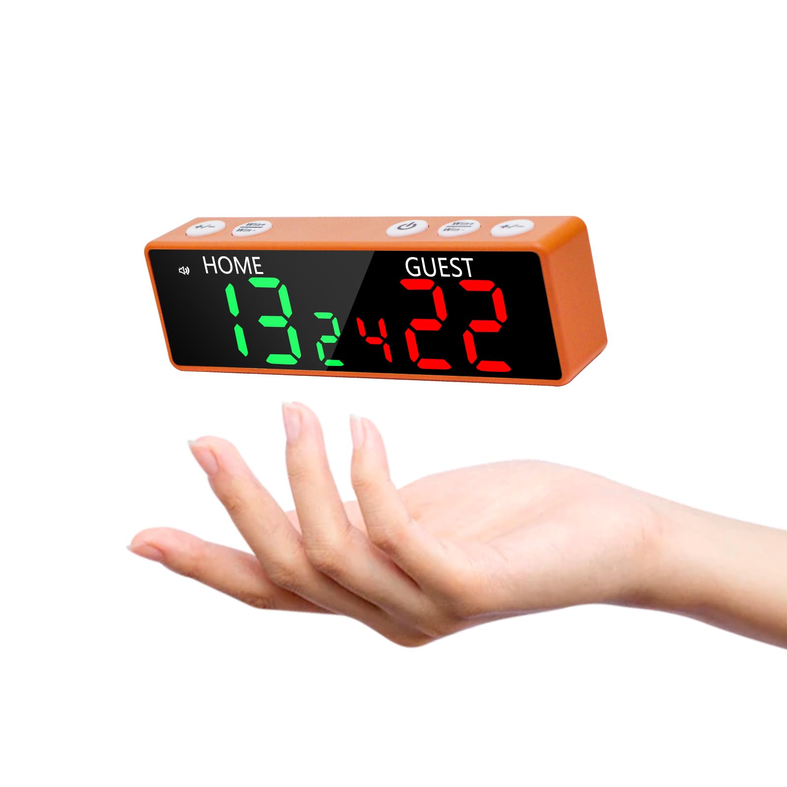 Ousmile front display showing bright LED numbers for quick score visibility