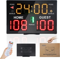 Ousmile scoreboard front view showing bright LED digits and clear readability