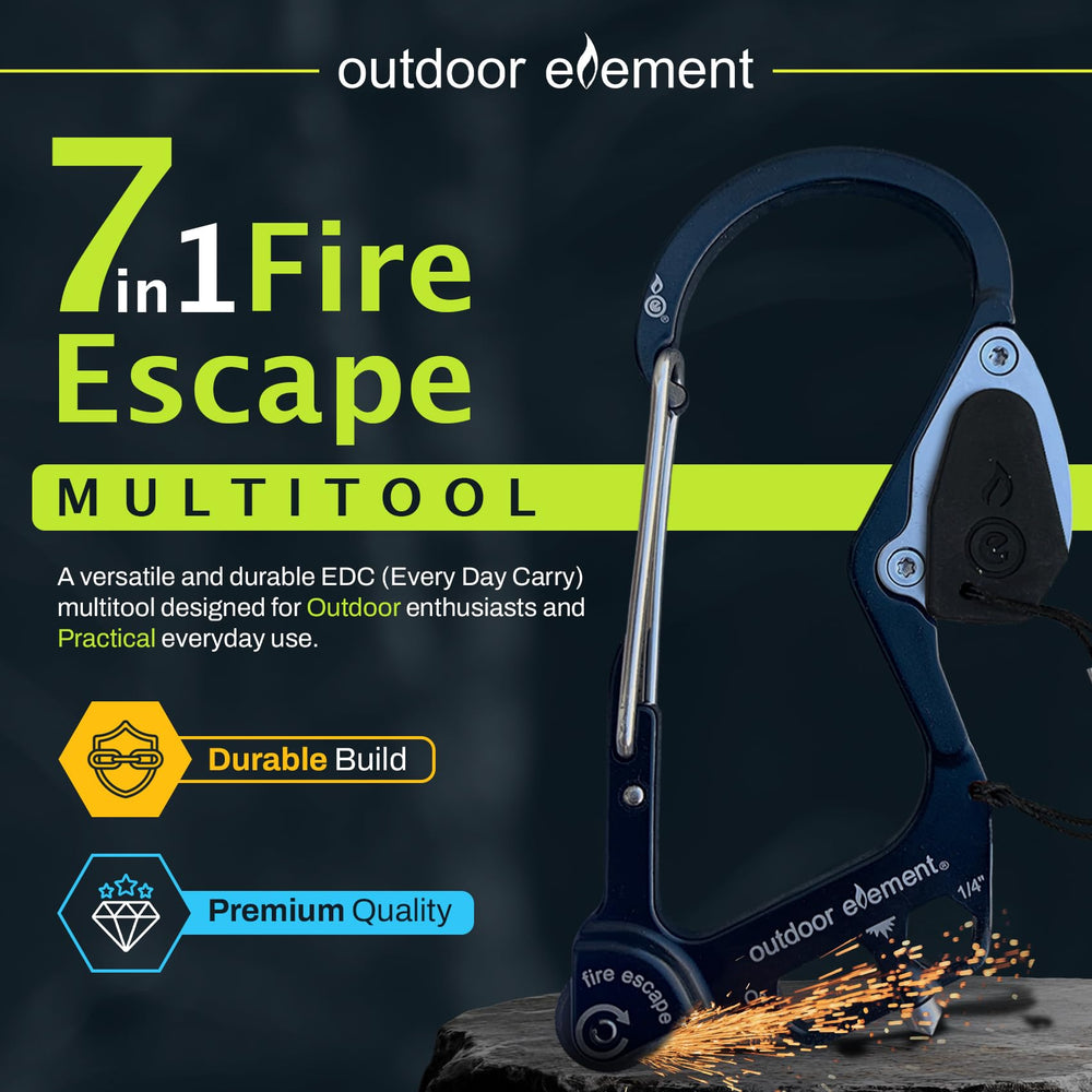 OUTDOOR ELEMENT carbide tip close-up for fast glass breaking in emergencies