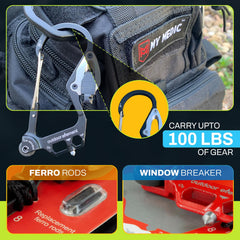 OUTDOOR ELEMENT in hand to show scale and lightweight 1.6 oz carry advantage