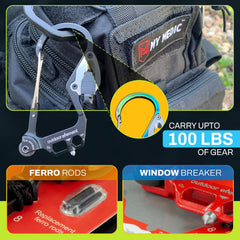 OUTDOOR ELEMENT in hand to show size and lightweight carry benefit