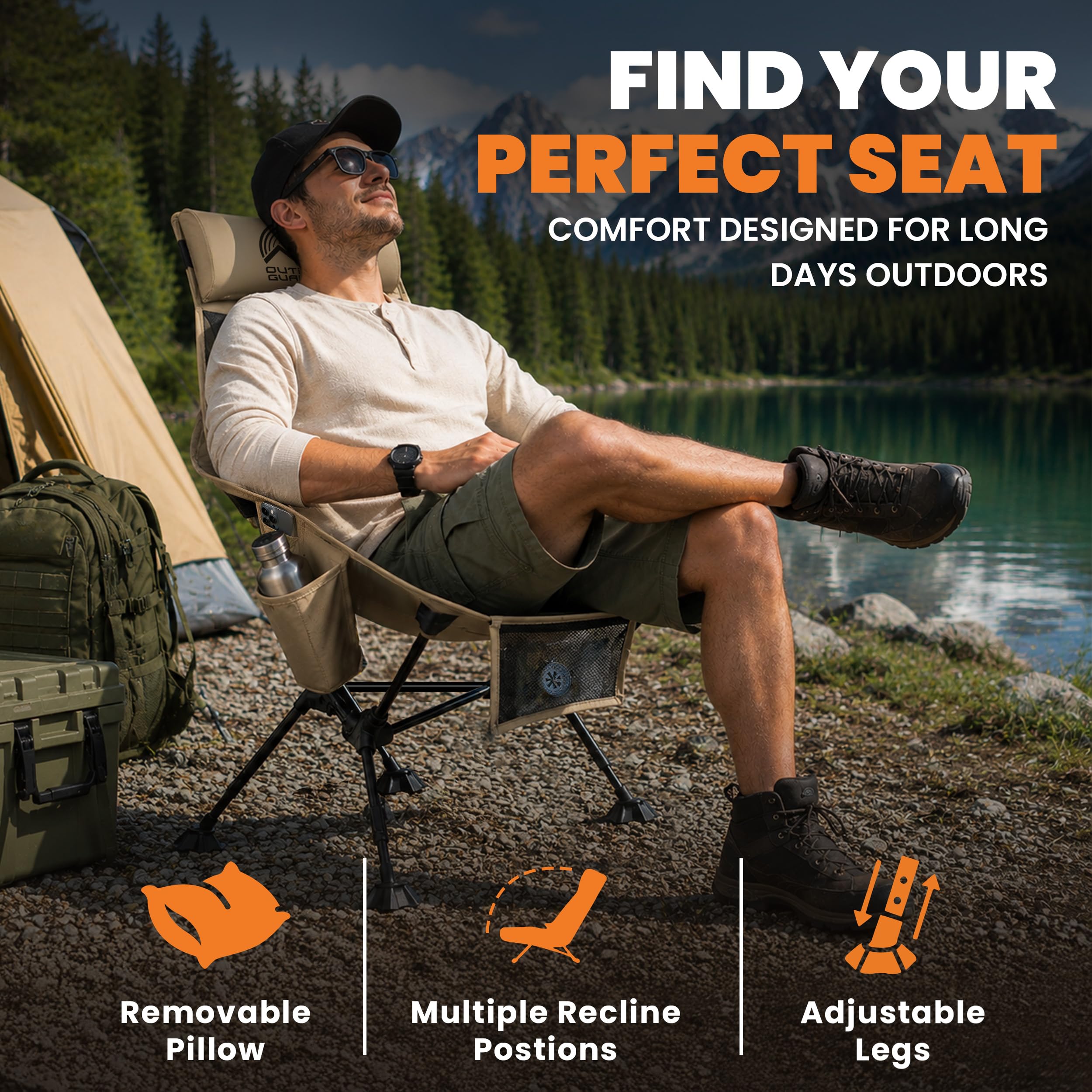 Outdoor Guardian close-up of weather-resistant fabric texture for long-lasting outdoor use