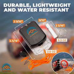 Outdoor Guardian Pathfinder clinometer scale detail for measuring slopes and landmark heights