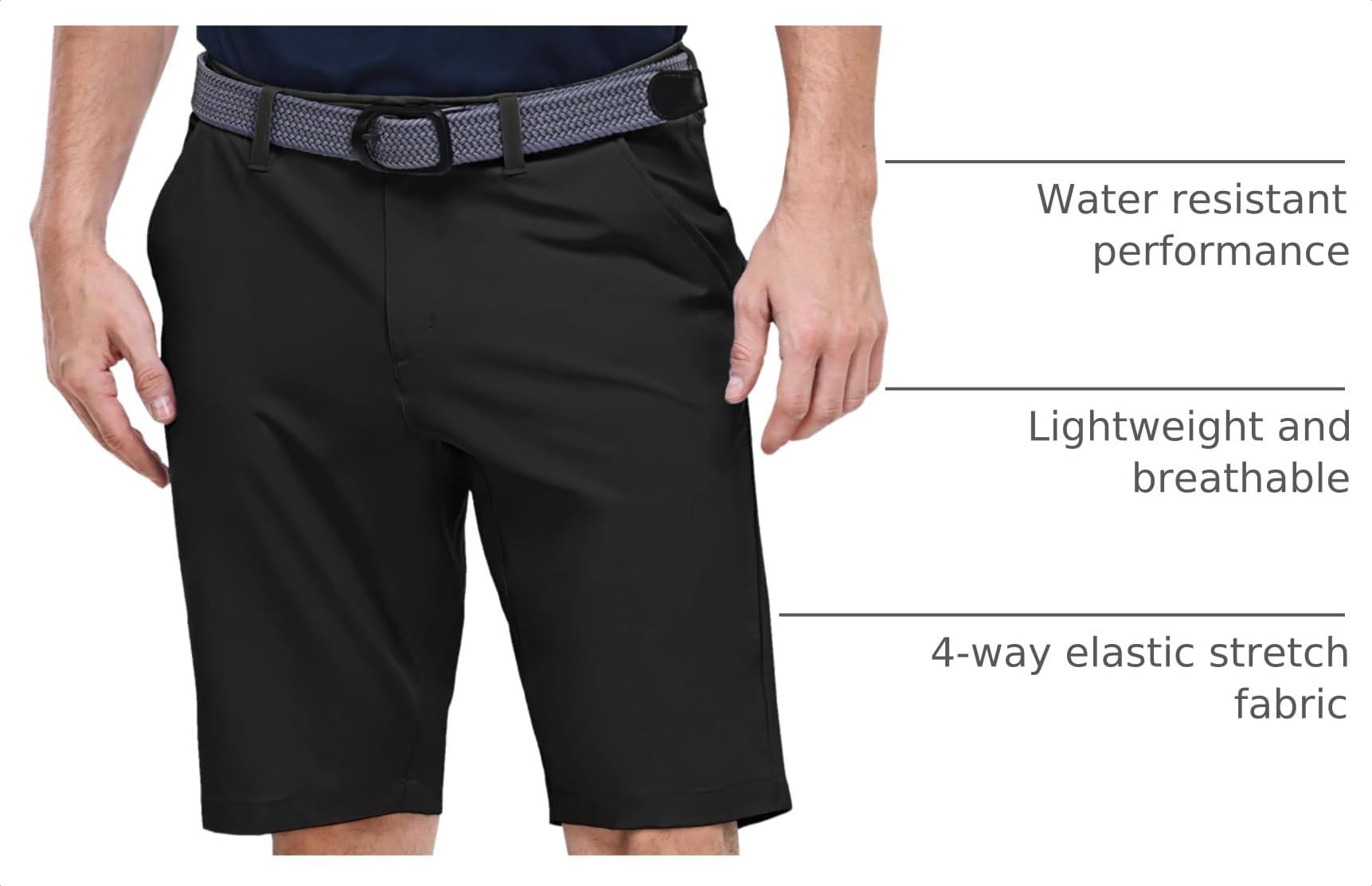 Outdoor Ventures pocket detail with hidden zipper and secure buttoned back pocket for valuables
