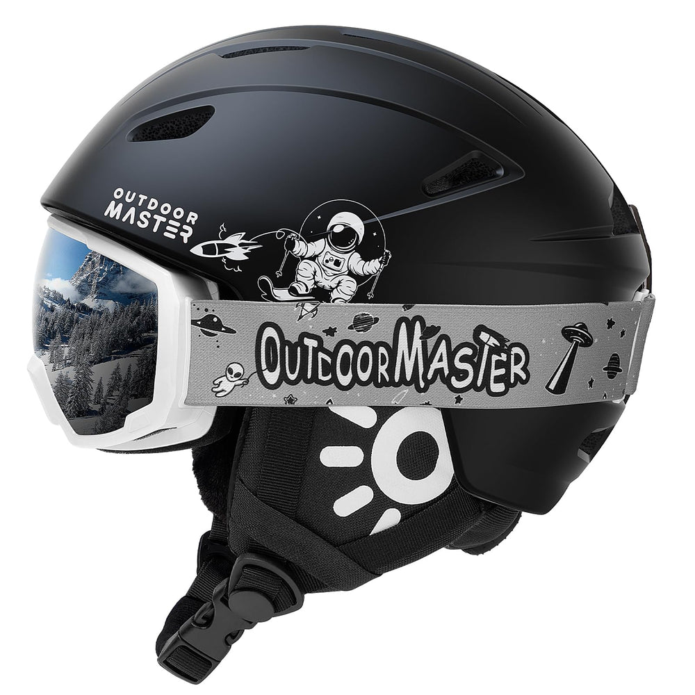 OutdoorMaster Anoa front view showing helmet and goggles for easy recognition