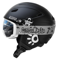 OutdoorMaster Anoa front view showing helmet and goggles for easy recognition