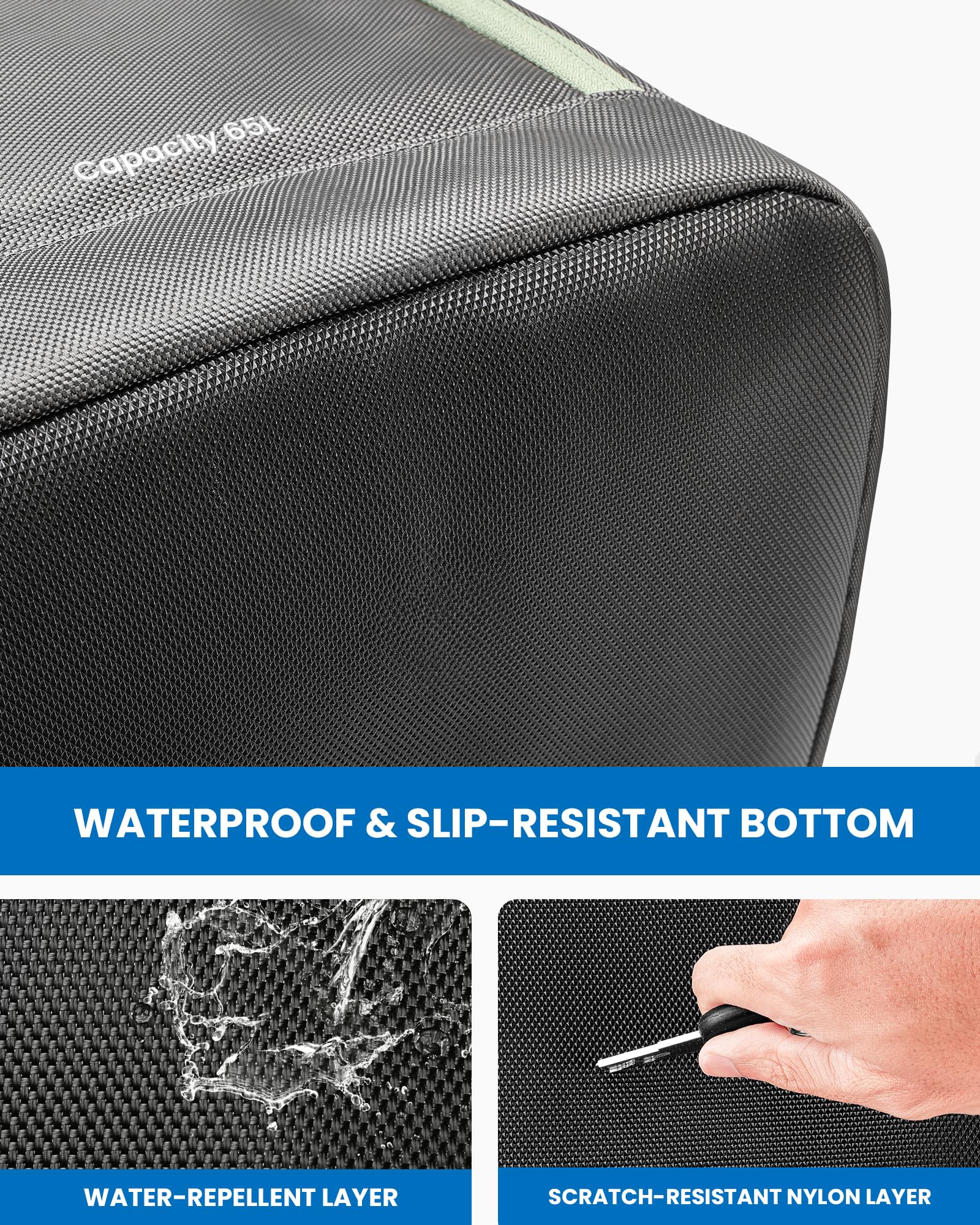 OutdoorMaster padded back panel and straps for comfortable carrying