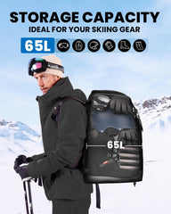 OutdoorMaster boot compartment unzipped revealing boot fit benefit: boots stay separated