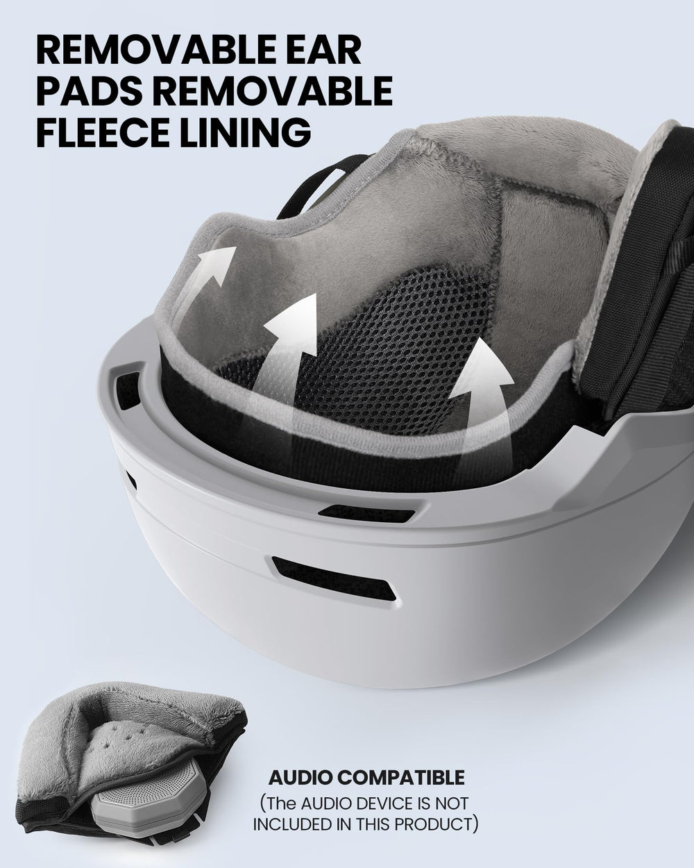 OutdoorMaster helmet worn with goggles showing compatibility and stable goggle hold