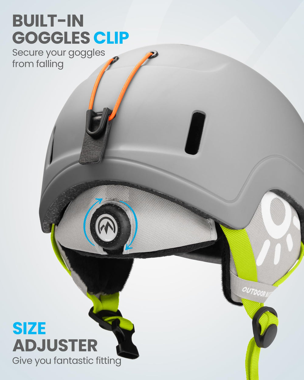 OutdoorMaster removable fleece lining and plush earmuffs for warm comfort
