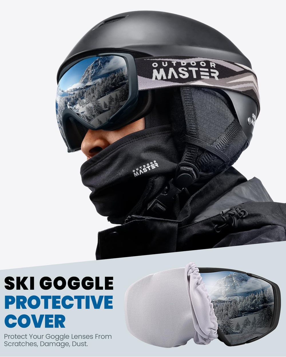 OutdoorMaster elastic protective cover protecting lenses from scratches benefit