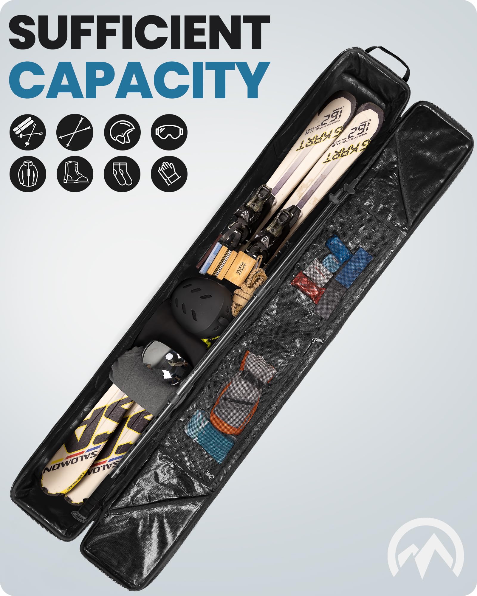 OutdoorMaster exterior pocket detail offering quick access and gear organization