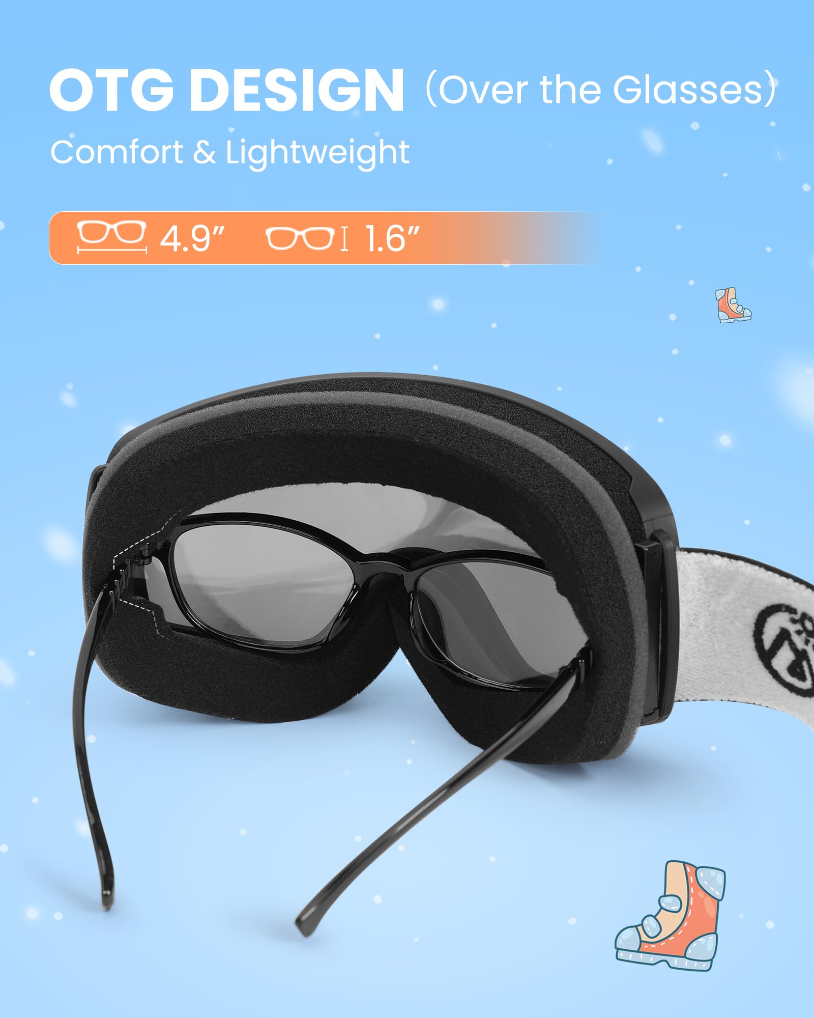 OutdoorMaster foam frame close-up breathable padding for warmth and comfort