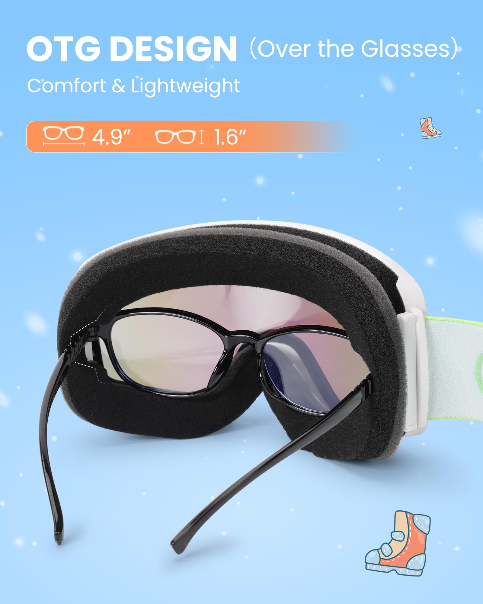 OutdoorMaster soft foam TPU frame detail showing comfort and cushioning benefit