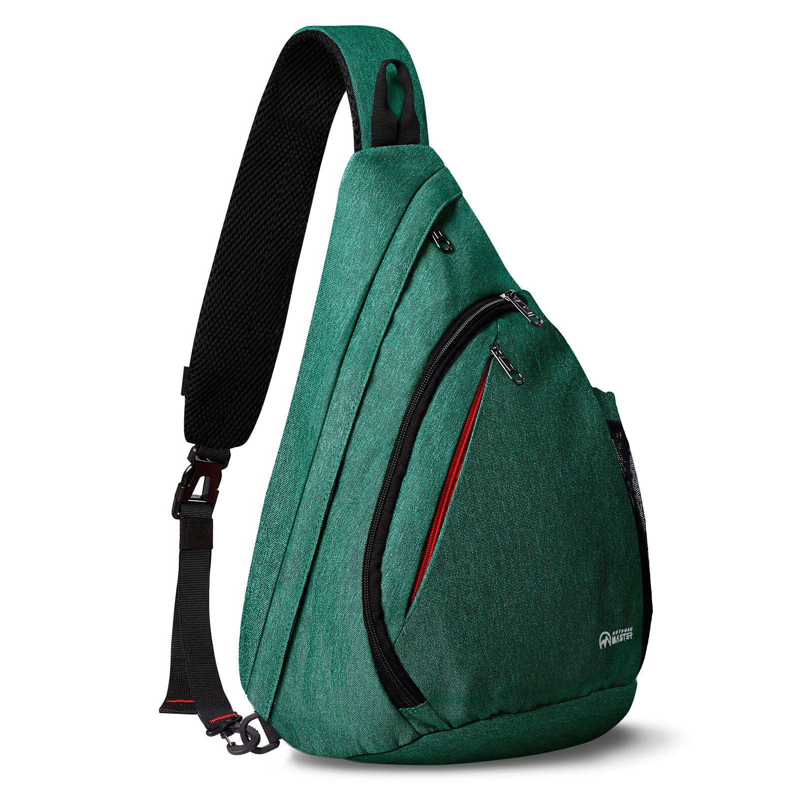 OutdoorMaster front view showing compact organized pockets and quick access benefit