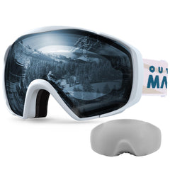 OutdoorMaster front view goggles showing frame and strap, comfortable fit benefit